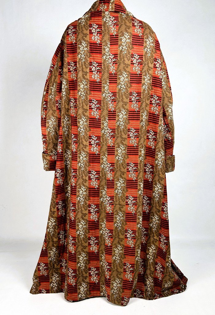 Un Banyan ou robe de chambre en indienne française Circa 1850-photo-3