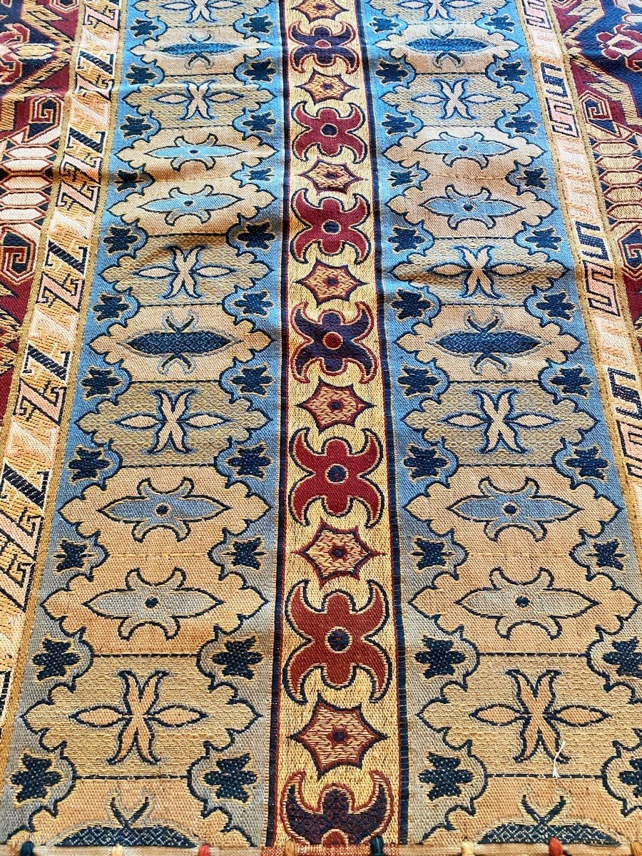 Curtain Or Door Panel In The Style Of The Ballets Russes, Jacquard-woven From Cotton—france, C. 1910-photo-1