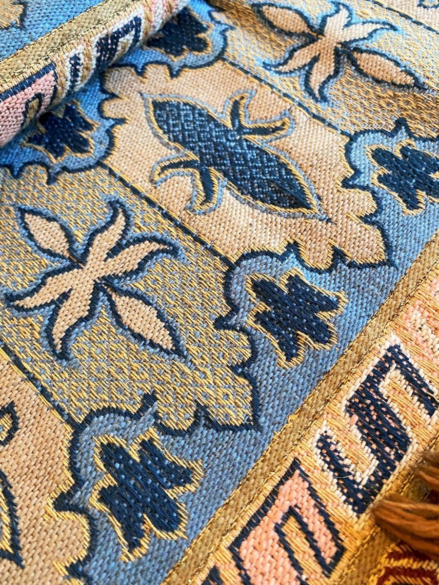 Curtain Or Door Panel In The Style Of The Ballets Russes, Jacquard-woven From Cotton—france, C. 1910-photo-4