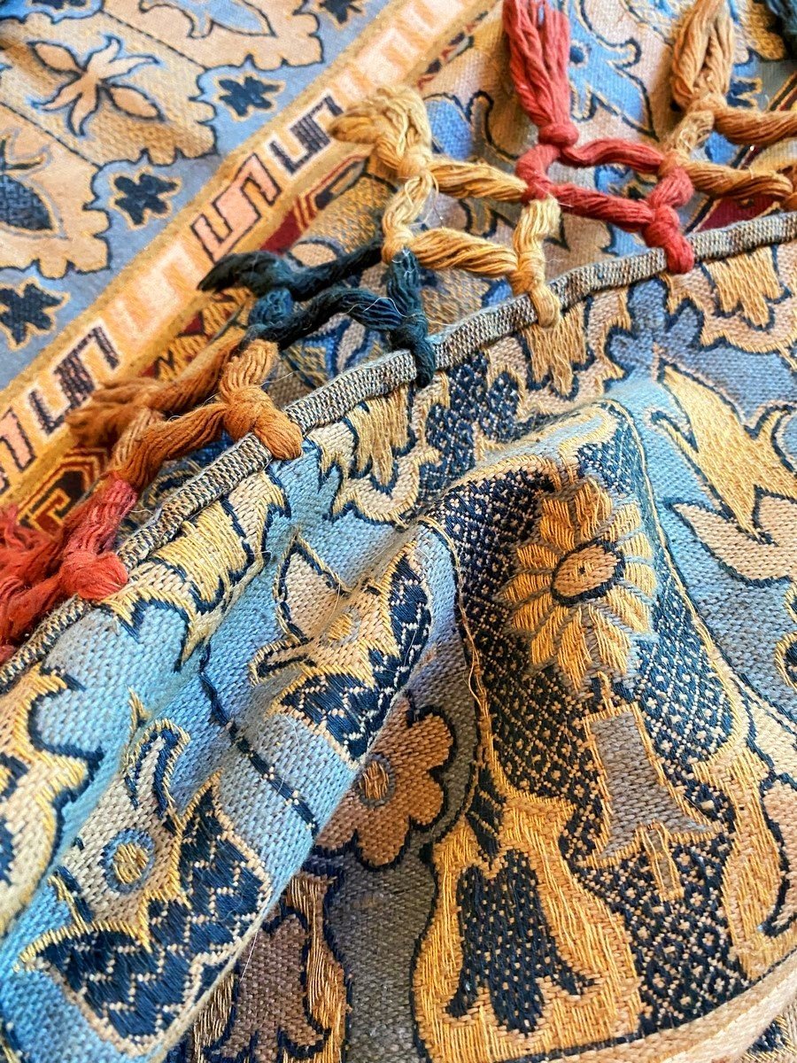 Curtain Or Door Panel In The Style Of The Ballets Russes, Jacquard-woven From Cotton—france, C. 1910-photo-5
