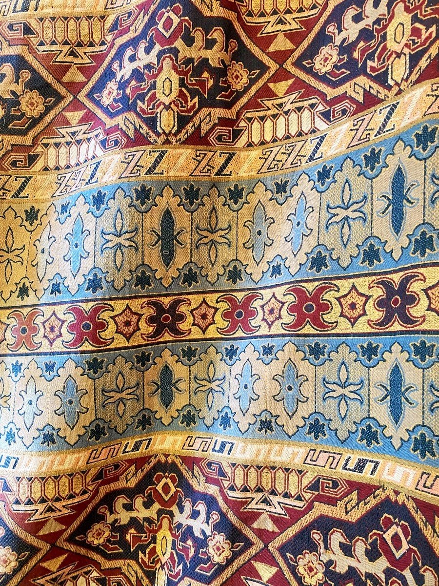 Curtain Or Door Panel In The Style Of The Ballets Russes, Jacquard-woven From Cotton—france, C. 1910