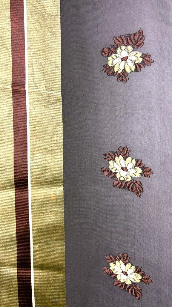 Grenadine Silk Shawl With A Scattered Floral Pattern And Satin Borders - France, Circa 1860-photo-7