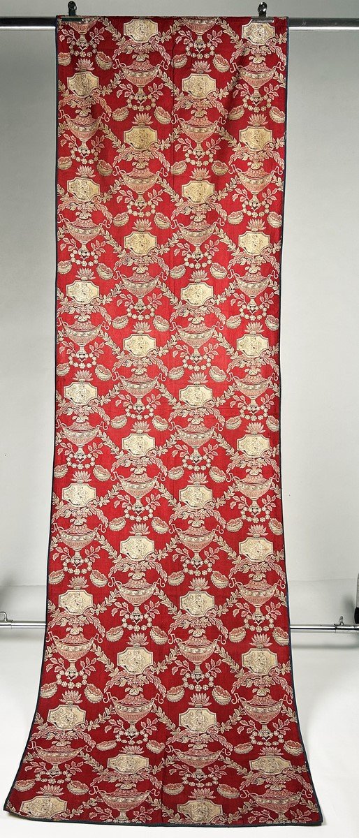 Une pente en Toile de Normandie imprimée Garance de scènes de Bacchus - France Circa 1805-photo-3