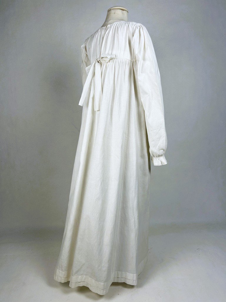 Robe de simplicité pour le jour en basin - France Circa 1795-1804-photo-5