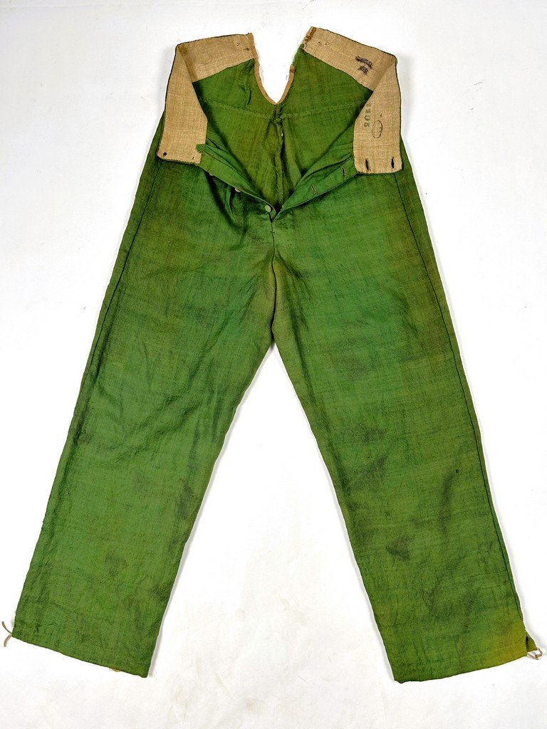 Trousers From An “incroyable” Outfit, Made Of Green-and-yellow Wool Twill—france, Circa 1795–1805-photo-5