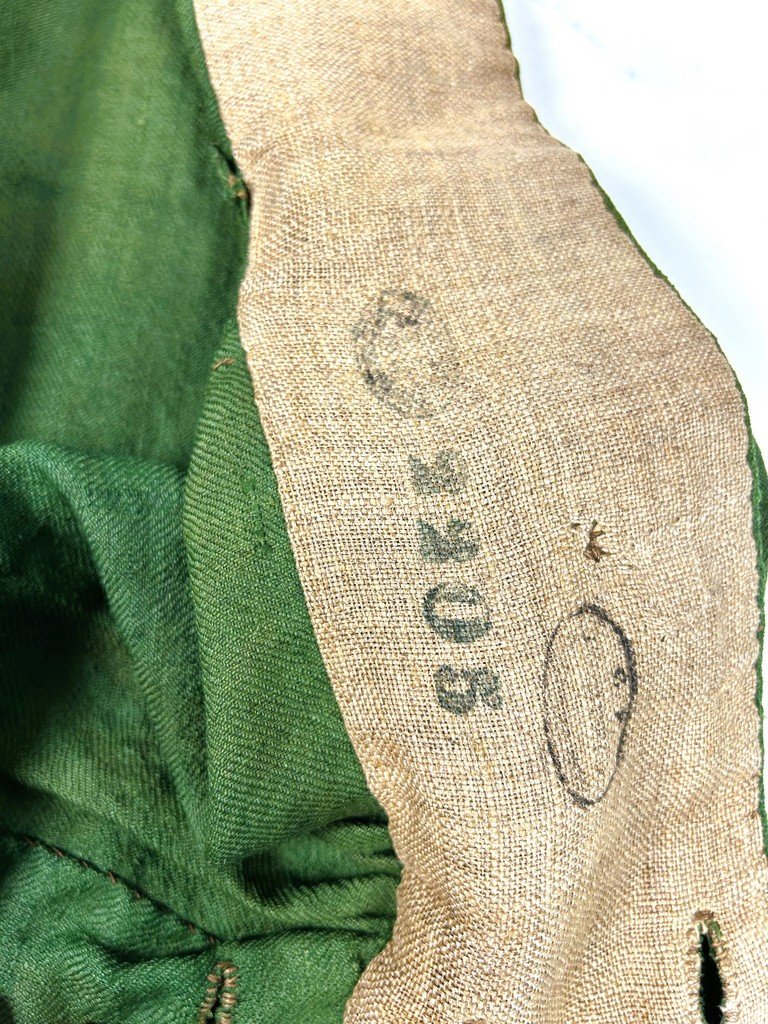 Trousers From An “incroyable” Outfit, Made Of Green-and-yellow Wool Twill—france, Circa 1795–1805-photo-6