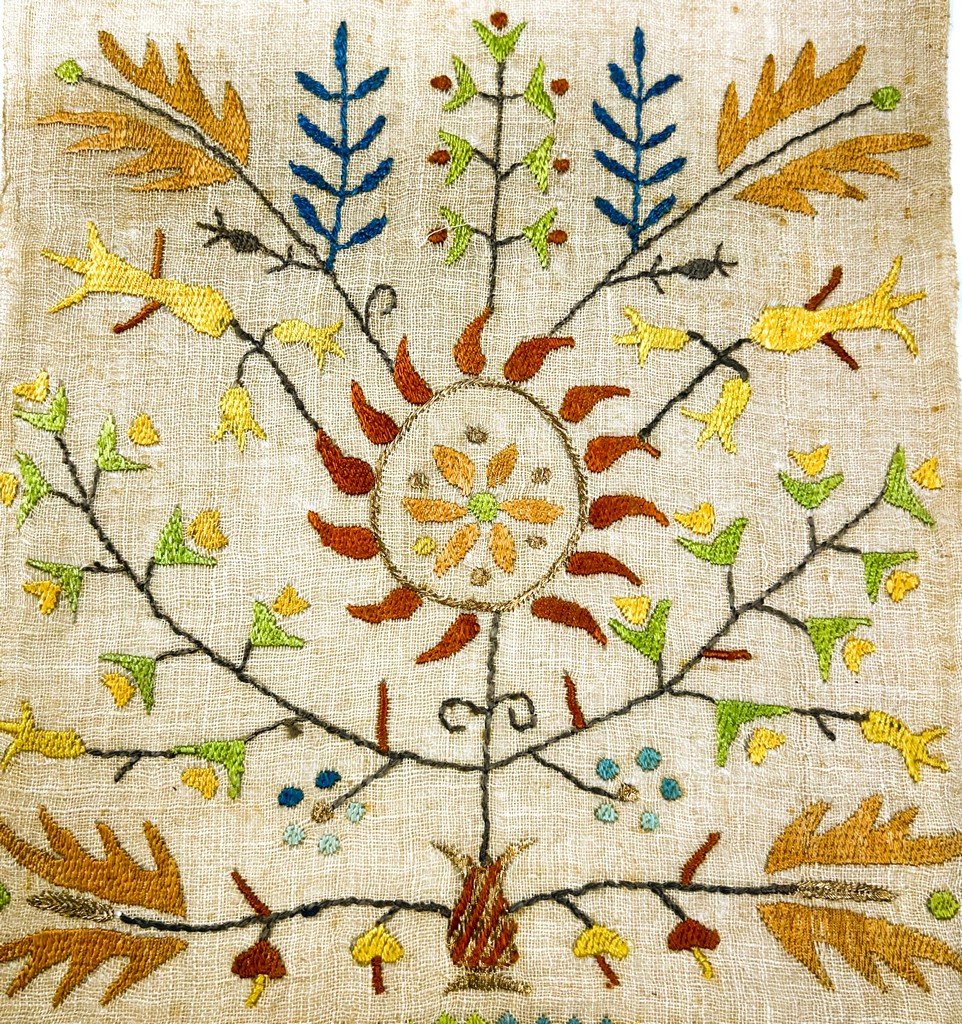 Un voile étole brodée orthodoxe - Grèce d'inspiration Ottomane - début XXe siècle-photo-4