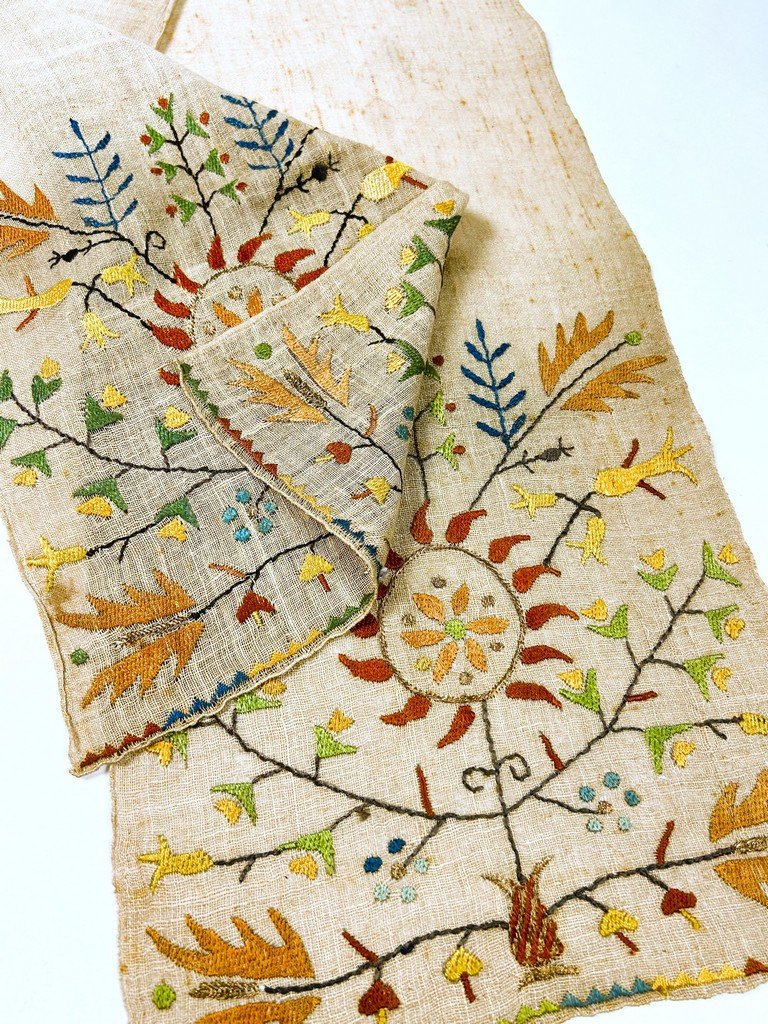Un voile étole brodée orthodoxe - Grèce d'inspiration Ottomane - début XXe siècle-photo-1