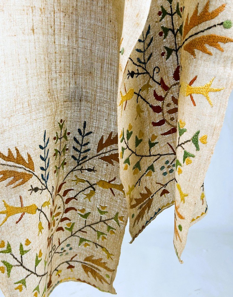 Un voile étole brodée orthodoxe - Grèce d'inspiration Ottomane - début XXe siècle-photo-2