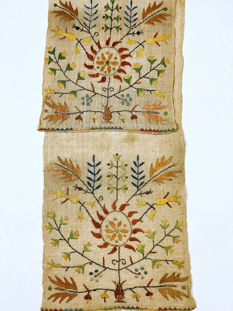 Un voile étole brodée orthodoxe - Grèce d'inspiration Ottomane - début XXe siècle-photo-5