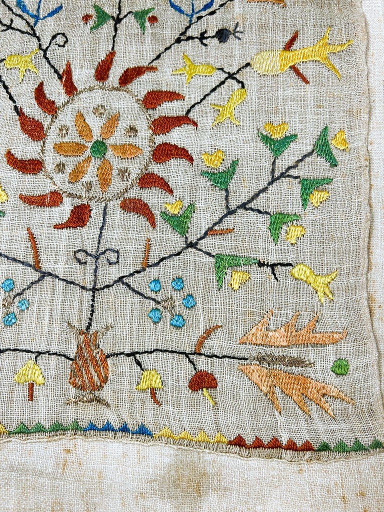 Un voile étole brodée orthodoxe - Grèce d'inspiration Ottomane - début XXe siècle-photo-7