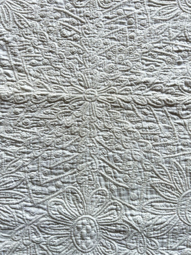 Marseille-style Quilt - Petassoun With Ruffles - Provence, Late 18th Century-photo-4