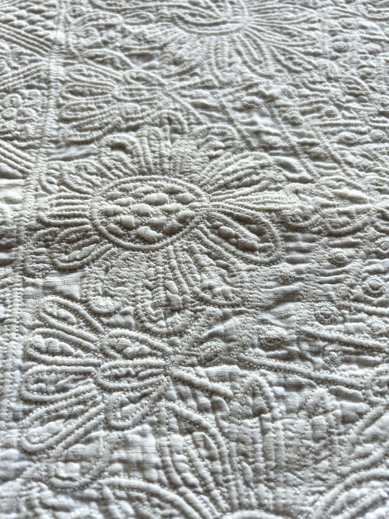 Marseille-style Quilt - Petassoun With Ruffles - Provence, Late 18th Century-photo-2