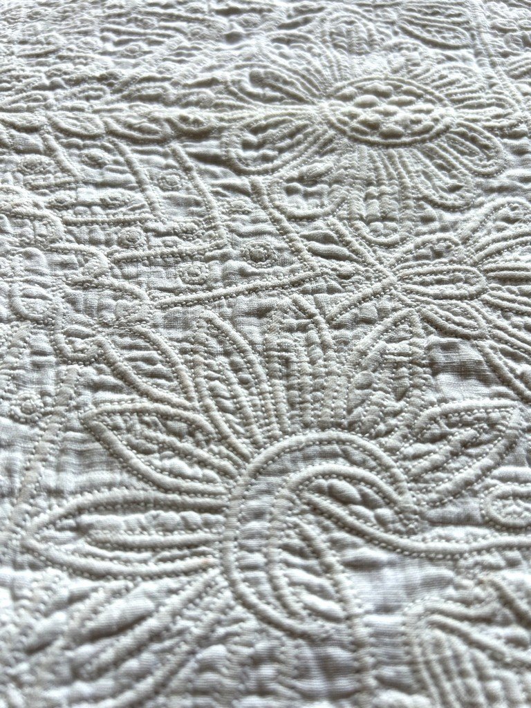 Marseille-style Quilt - Petassoun With Ruffles - Provence, Late 18th Century-photo-3