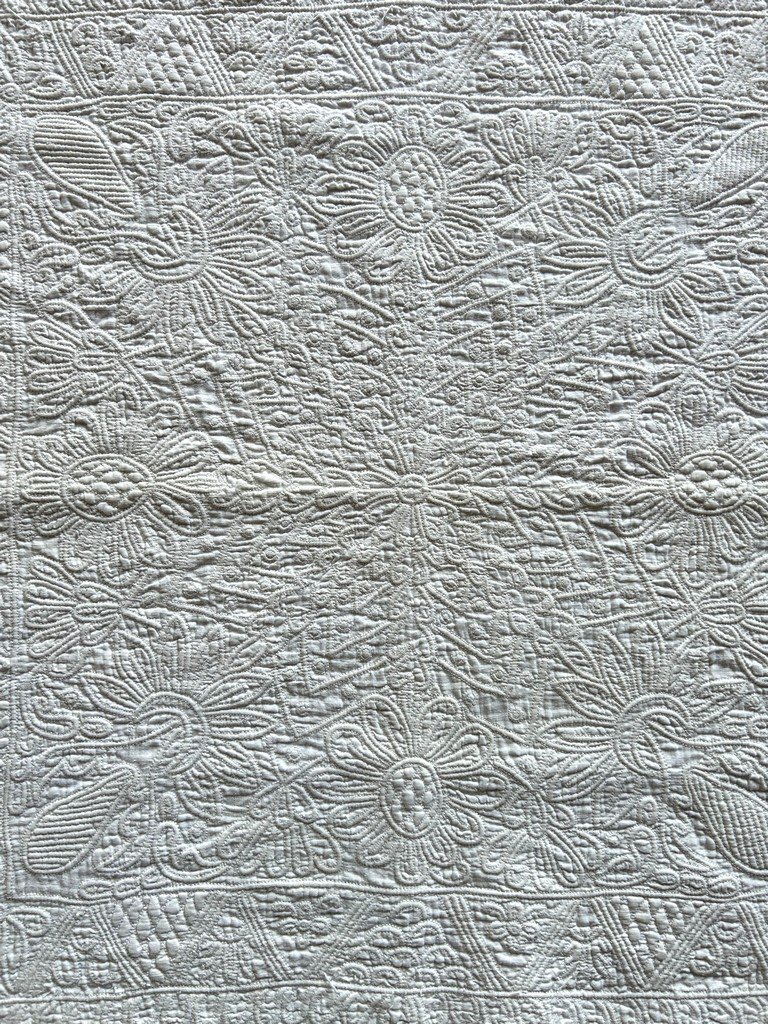 Marseille-style Quilt - Petassoun With Ruffles - Provence, Late 18th Century-photo-4