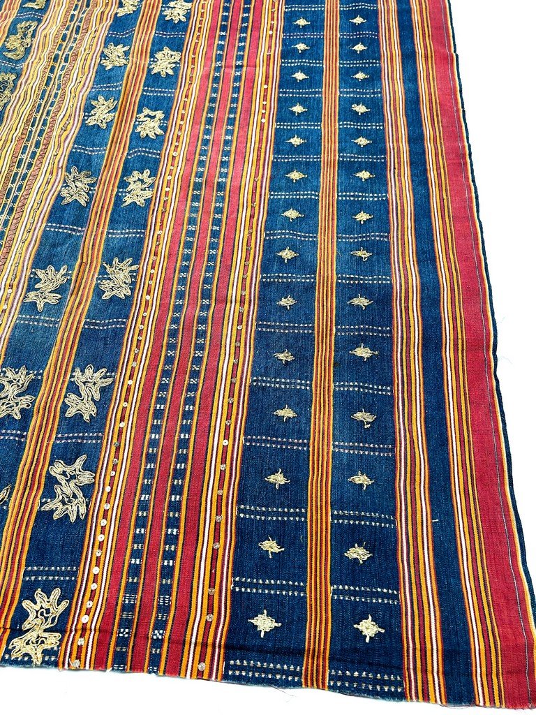 Lampong Skirt Made Of Cotton Embroidered With Gold Thread—sumatra, Indonesia, Late 19th Century-photo-1