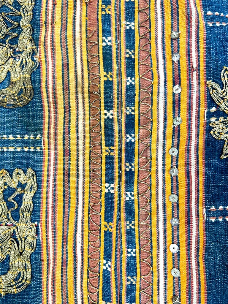 Lampong Skirt Made Of Cotton Embroidered With Gold Thread—sumatra, Indonesia, Late 19th Century-photo-4