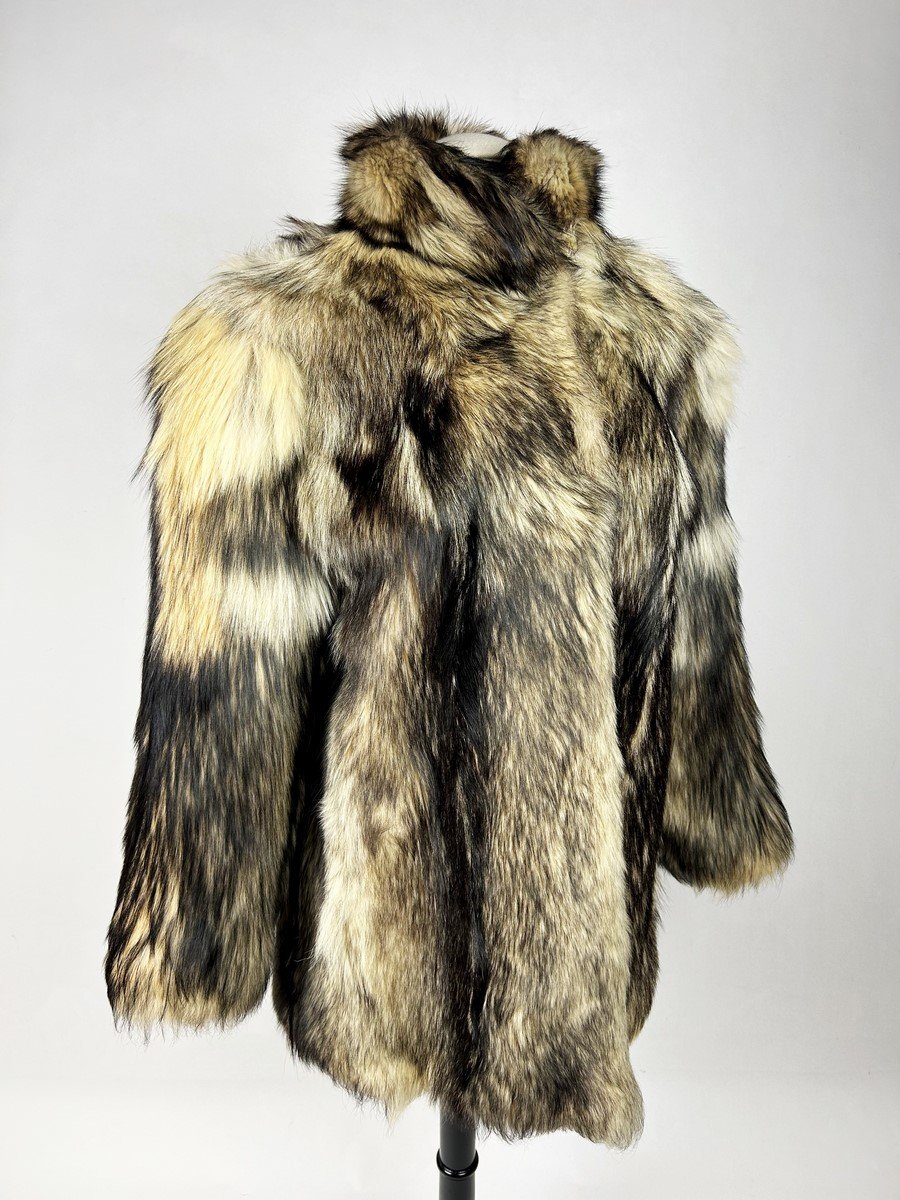 Un manteau en loup- Années 70-80-photo-2