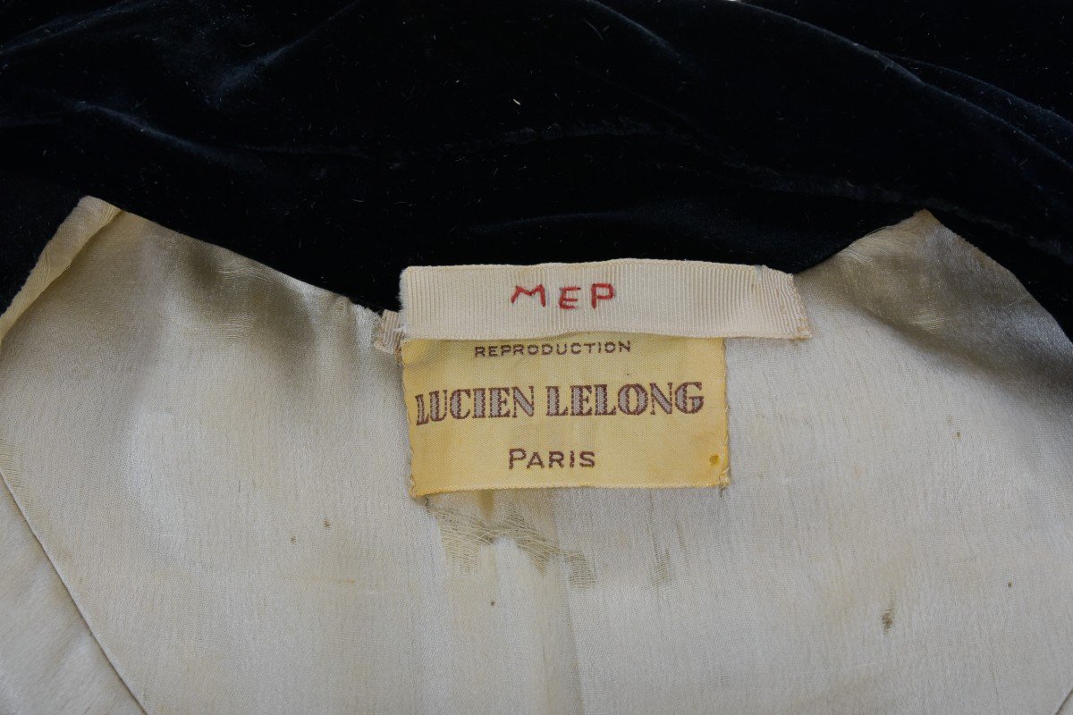 Evening Velvet Coat By Lucien Lelong Circa 1937-photo-2
