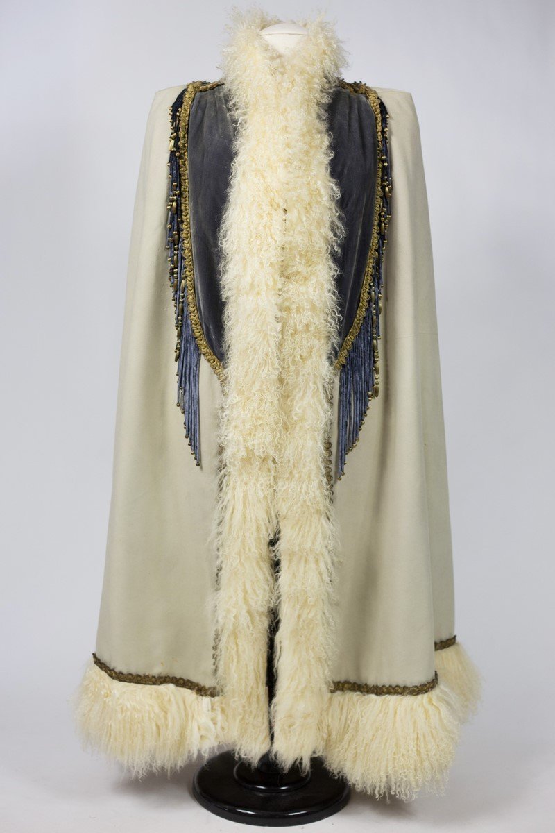 Pelisse Du Soir Griffée Emile Pingat Haute Couture En Agneau De Mongolie - France Circa 1895-photo-3