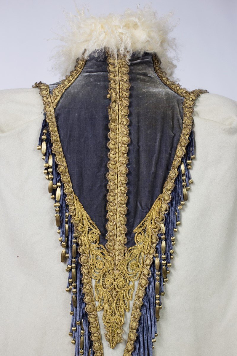 Pelisse Du Soir Griffée Emile Pingat Haute Couture En Agneau De Mongolie - France Circa 1895-photo-4