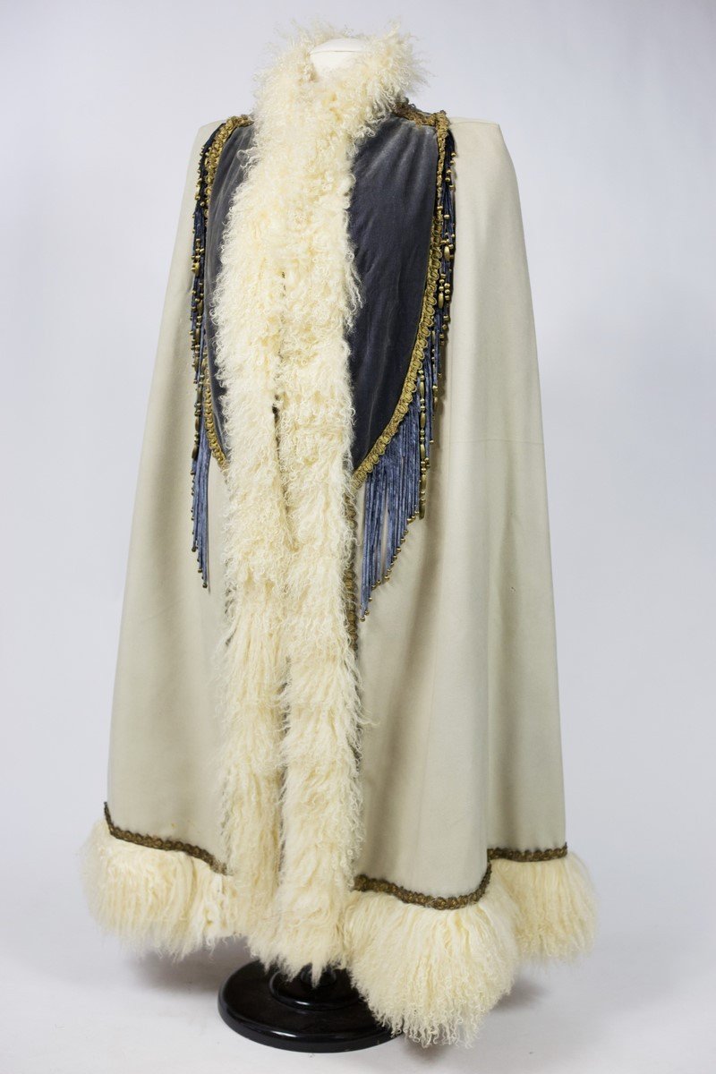 Evening Pelisse Scratched Emile Pingat Haute Couture In Lamb From Mongolia - France Circa 1895-photo-4