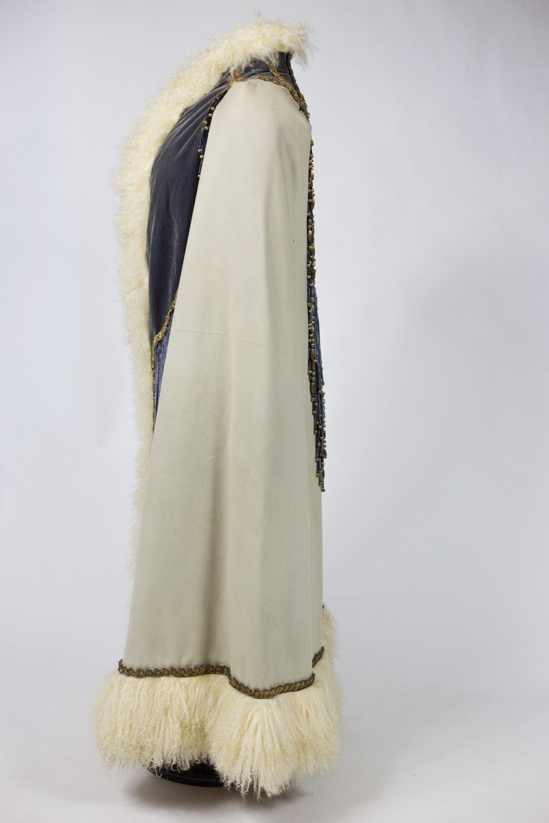 Evening Pelisse Scratched Emile Pingat Haute Couture In Lamb From Mongolia - France Circa 1895-photo-5