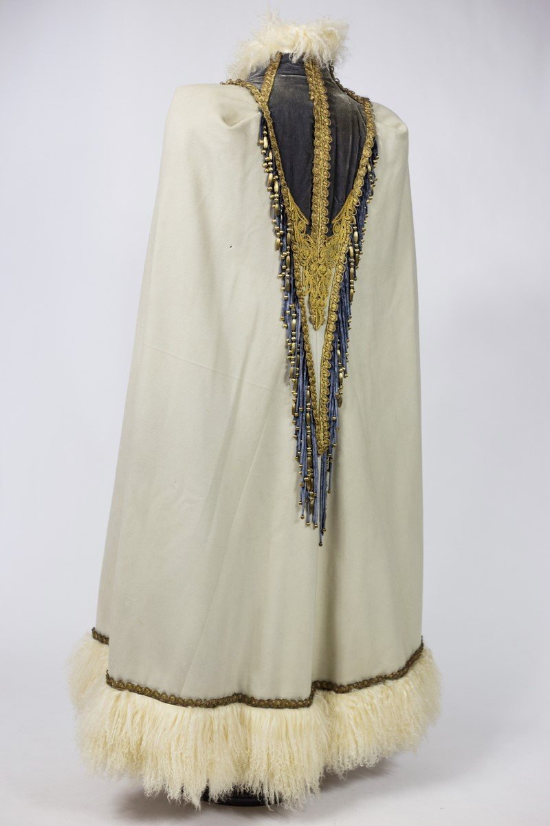 Evening Pelisse Scratched Emile Pingat Haute Couture In Lamb From Mongolia - France Circa 1895-photo-6