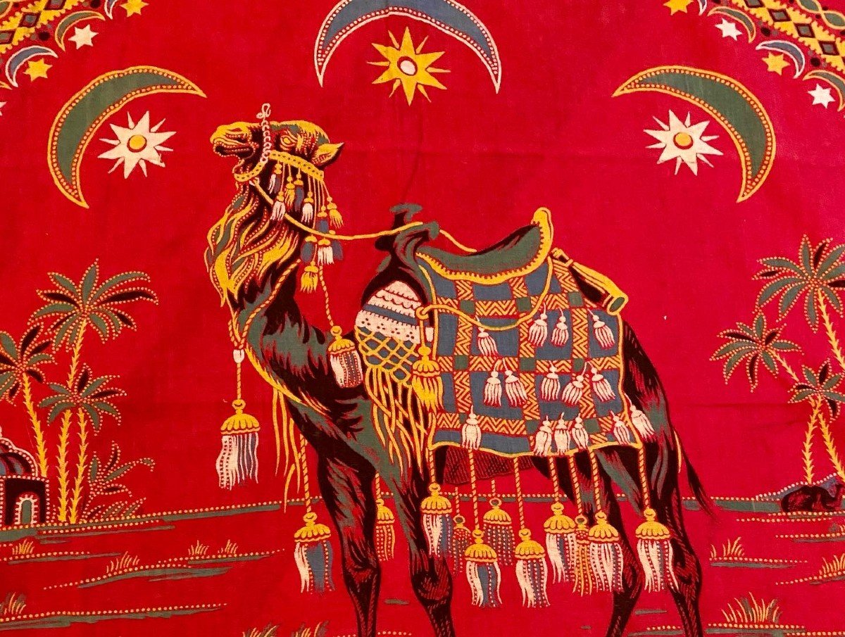  Un Fichu En Coton Imprimé Rouge Andrinople Pour Le Marché Ottoman Circa 1900-1920-photo-4