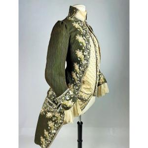 Court Coat And Vest Louis XVI Period, Modified And Feminized Around 1880 