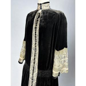 Robe Redingote De Jean-charles Worth Haute Couture - Paris Circa 1923