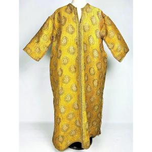 Kaftan de cérémonie de Fès en Brocart de fil d'or - Maroc XIXe siècle
