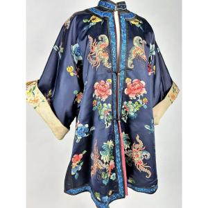 Women's Embroidered Silk Satin Jacket - China Circa 1910-1920