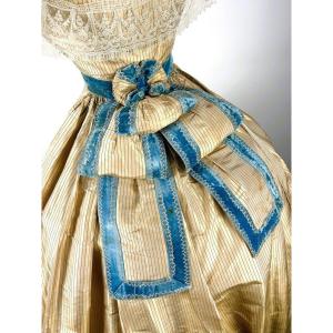 Taffeta Dress With Detachable Crinoline — France, Second Empire, Circa 1865
