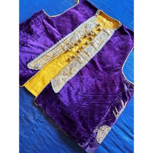 Embroidered Velvet Vest - Tunisia, Circa 1920