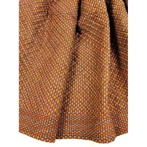 Quilted Skirt Or "cotillon Marseillais" Made Of Aubergine-colored Indian Calico With A "buti" Pattern—19th-century Provence