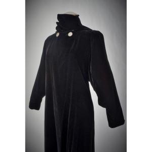 Manteau Du Soir En Velours De Lucien Lelong Circa 1937