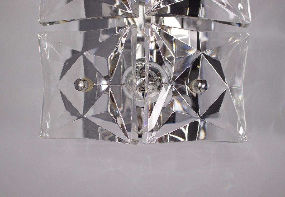 Pair Of Kinkeldey Crystal Sconces.-photo-2