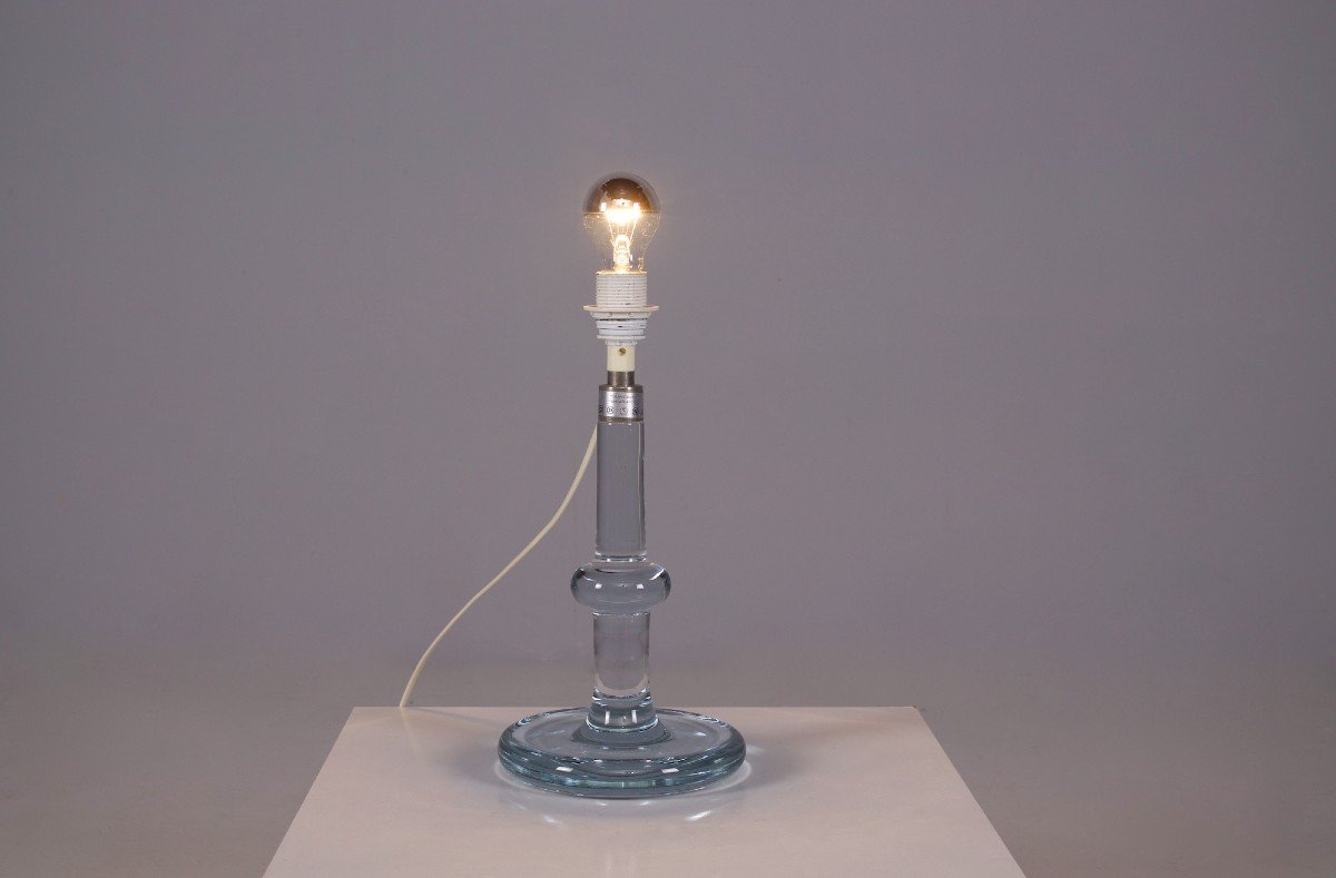 Lampe En Cristal Holmegaard Suède « Atlantic ».-photo-3