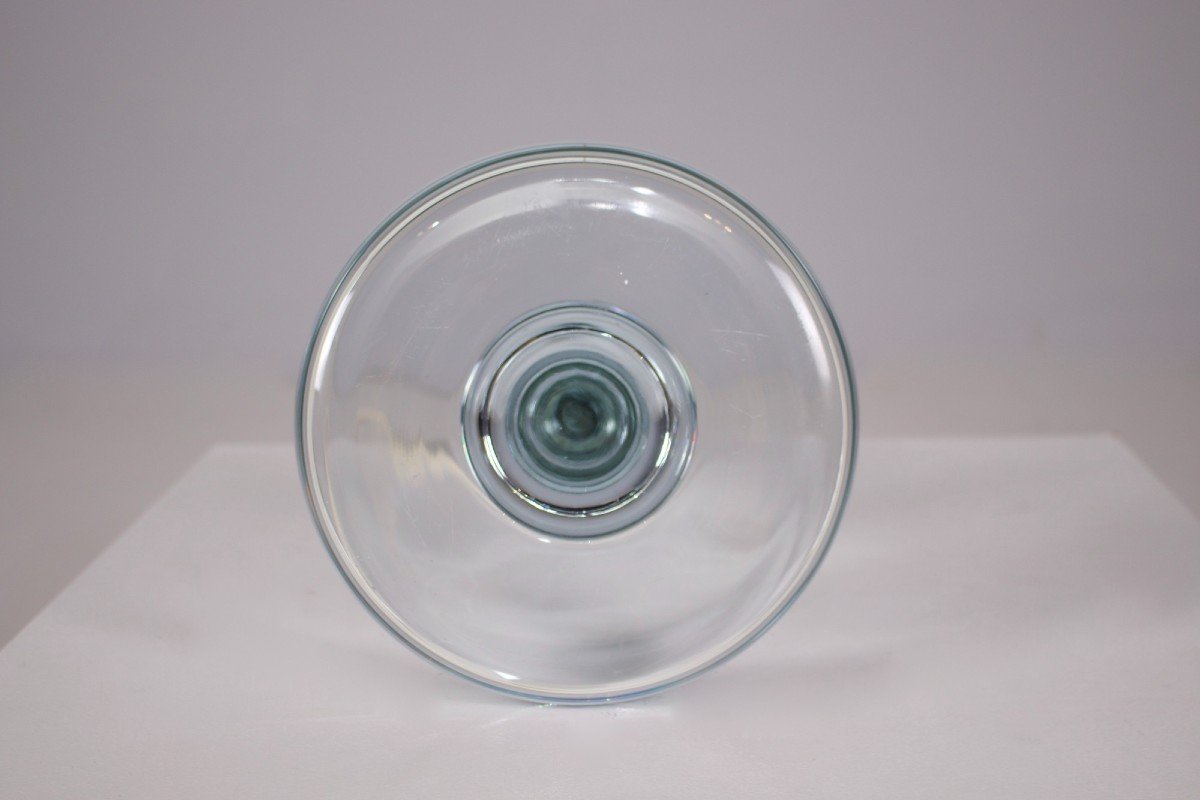 Holmegaard Sweden “atlantic” Crystal Lamp.-photo-4