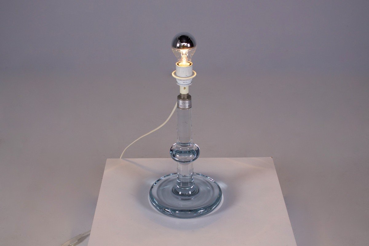 Holmegaard Sweden “atlantic” Crystal Lamp.