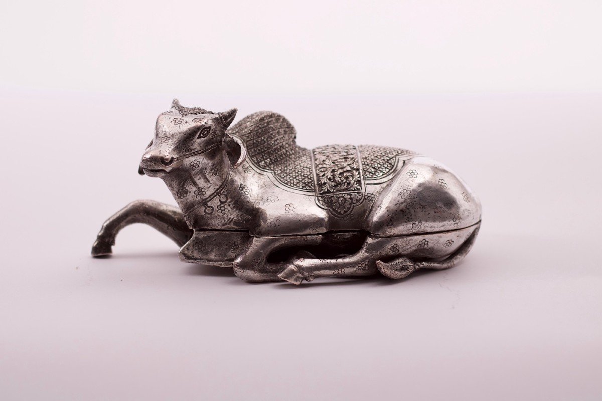 Silver Betel Box Nandi Nandikeshvara India / Nepal