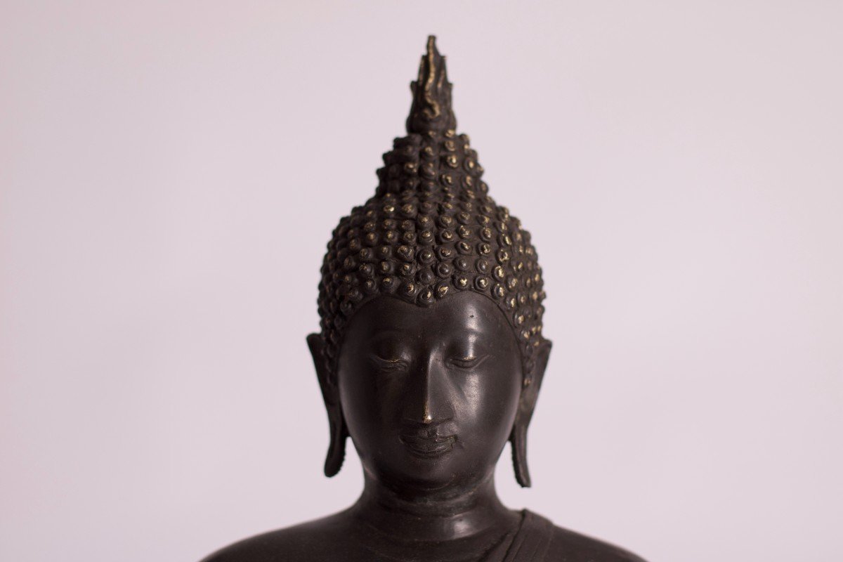 Bouddha Shakyamuni Ayutthaya  En Bronze-photo-2