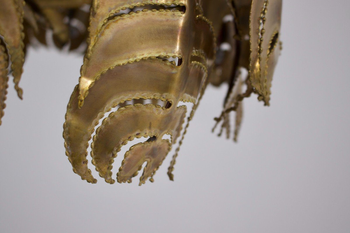 Lampe &laquo; Palmier &raquo; Maison Jansen.-photo-1