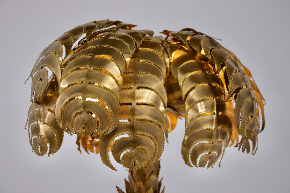 Lampe &laquo; Palmier &raquo; Maison Jansen.-photo-2