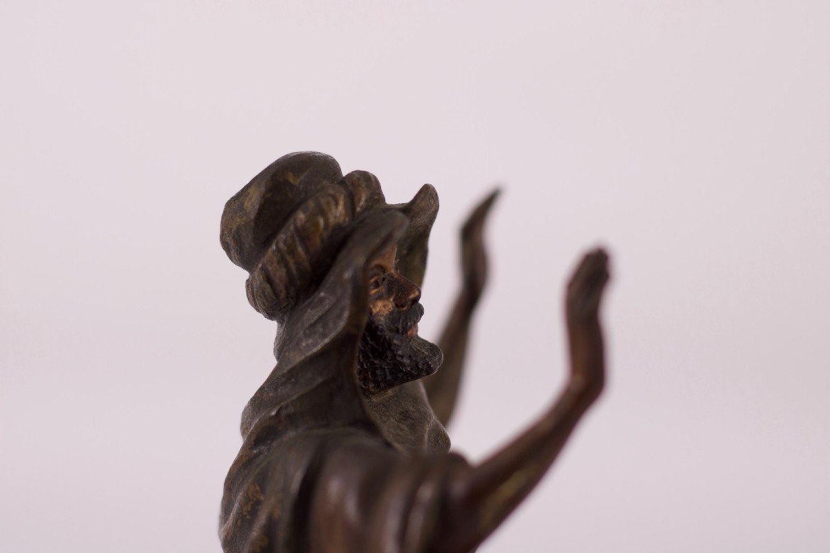 Bronze De Vienne Orientaliste  "mahometan " Franz Bergman (?)-photo-1