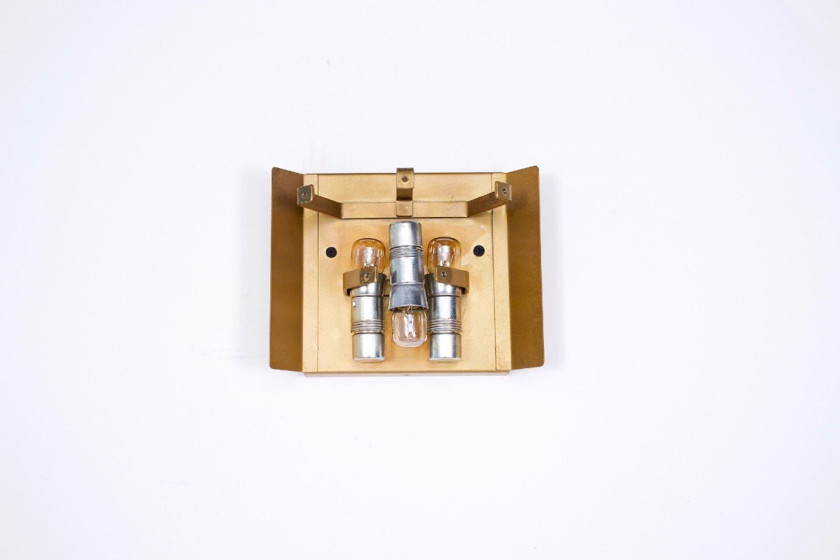 Kalmar: Pair Of Ice Glass Sconces-photo-6