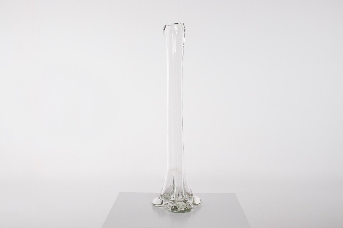 Grand Vase Soliflore En Cristal.