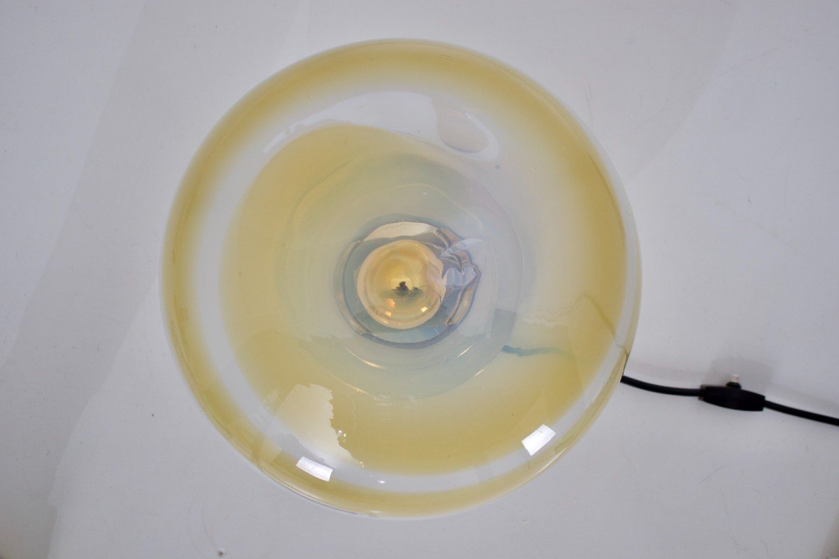 Doria Opalescent Blown Glass Lamp.-photo-4