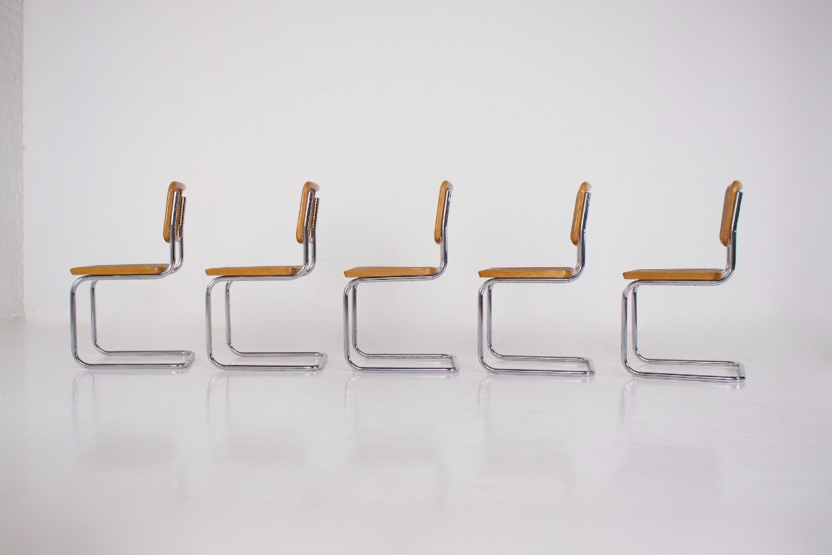 5 Breuer “cesca” Style Chairs-photo-2